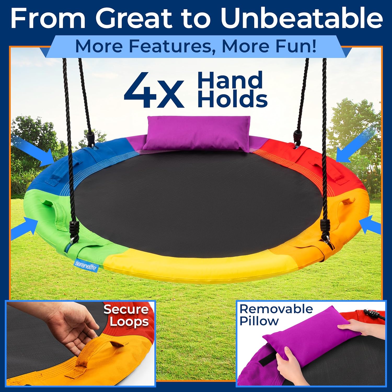 Netschommel - gekleurd